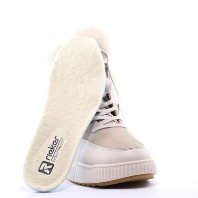 Фотография 3 Женские зимние ботинки RIEKER W1773-62 beige