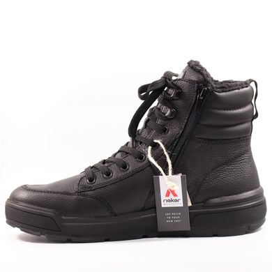 Фотография 3 зимние мужские ботинки RIEKER U0071-01 black