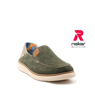 Фотография 2 мужские туфли слипоны RIEKER U0600-54 green
