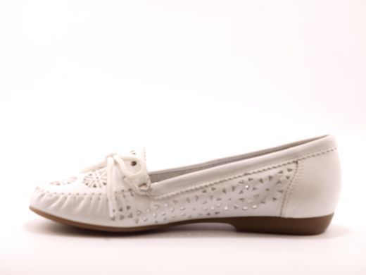 Фотография 3 Женские летние туфли с перфорацией RIEKER L6396-80 white