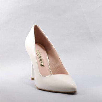 Фотография 3 Женские туфли на высоком каблуке шпильке BRAVO MODA 1370 white skora