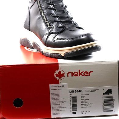 Фотографія 8 Жіночі зимові черевики RIEKER L5650-00 black