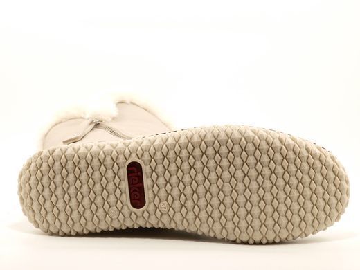 Фотография 7 Зимние женские полусапоги RIEKER Z4281-60 beige