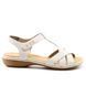 Жіночі босоніжки на низькому ходу RIEKER 65919-80 white фото 1 mini