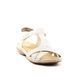 Жіночі босоніжки на низькому ходу RIEKER 65919-80 white фото 2 mini