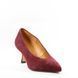Жіночі туфлі на низьких підборах BRAVO MODA 0403 bordo zamsz фото 2 mini