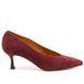 Жіночі туфлі на низьких підборах BRAVO MODA 0403 bordo zamsz фото 1 mini
