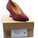 Жіночі туфлі на низьких підборах BRAVO MODA 0403 bordo zamsz фото 7 mini