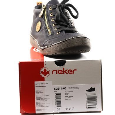 Фотографія 8 Жіночі осінні черевики RIEKER 52514-00 black