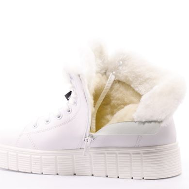 Фотография 5 женские зимние ботинки RIEKER W1071-80 white