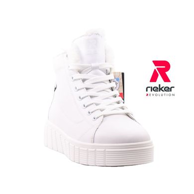 Фотография 2 женские зимние ботинки RIEKER W1071-80 white