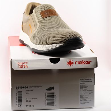 Фотография 7 Мужские туфли слипоны RIEKER B3450-64 beige