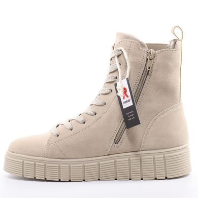 Фотографія 4 Напівчоботи осінні жіночі RIEKER W1061-62 beige