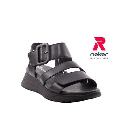 Фотографія 2 Жіночі босоніжки на танкетці RIEKER W2950-00 black