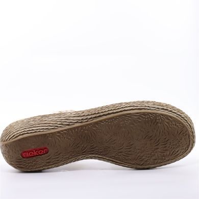 Фотография 6 Женские босоножки на низком ходу RIEKER 658B3-60 beige