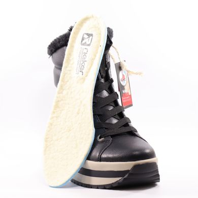 Фотография 3 женские зимние ботинки RIEKER W0963-01 black