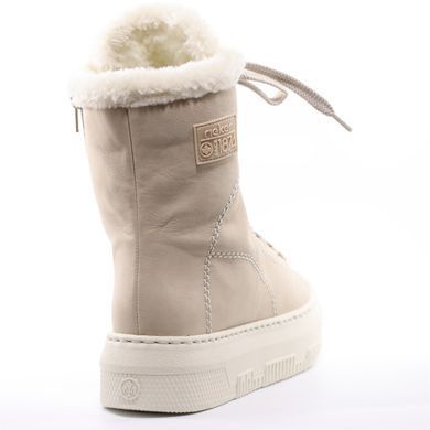 Фотография 5 Зимние женские полусапоги RIEKER M1980-62 beige