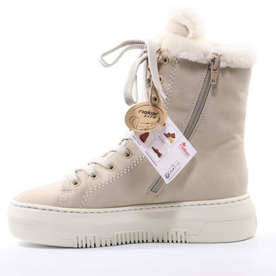 Фотография 3 Зимние женские полусапоги RIEKER M1980-62 beige