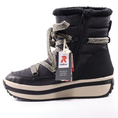 Фотография 4 Женские зимние ботинки RIEKER W0971-00 black