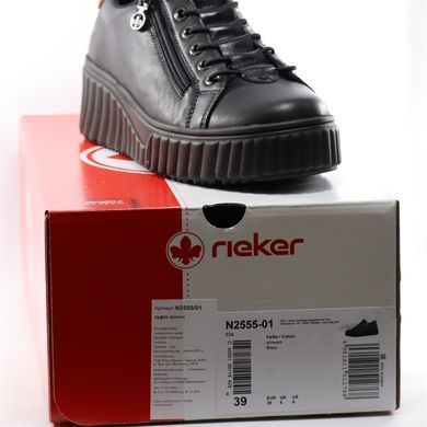 Фотографія 9 Жіночі кеди RIEKER N2555-01 black