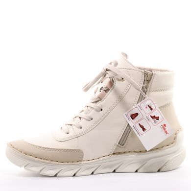 Фотография 3 Женские осенние ботинки RIEKER 55003-60 beige