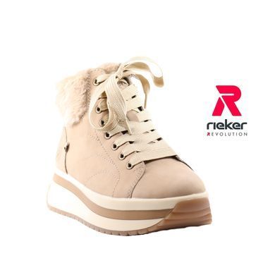 Фотография 2 Женские зимние ботинки RIEKER W0961-20 beige
