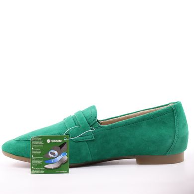 Фотография 3 женские туфли лоферы REMONTE (Rieker) D0K02-52 green