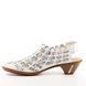 Женские босоножки на низком каблуке RIEKER 46778-80 white фото 3 mini