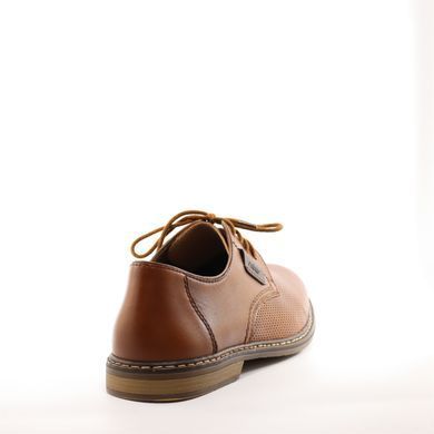 Фотографія 4 Чоловічі літні туфлі з перфорацією RIEKER 13439-26 brown