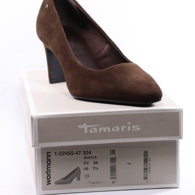 Фотографія 7 Жіночі туфлі на середньому підборі TAMARIS 1-22455-47 304 mocca