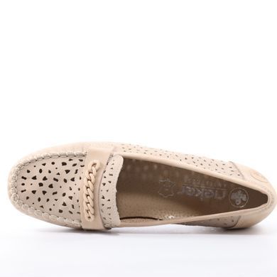 Фотографія 5 Жіночі мокасини RIEKER 40068-61 beige