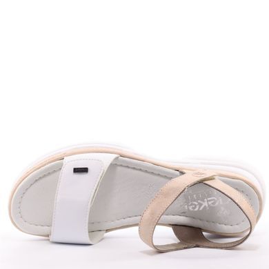 Фотография 5 Женские босоножки на платформе RIEKER 66654-80 white