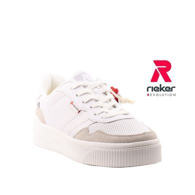 Фотография 2 Женские кеды RIEKER W0701-80 white