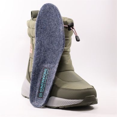 Фотография 3 Зимние женские полусапоги GRUNBERG 148547/09-05 khaki