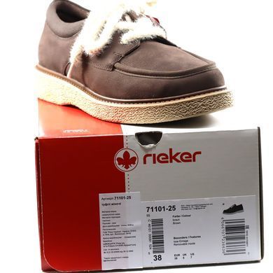 Фотография 8 Женские туфли лоферы RIEKER 71101-25 brown