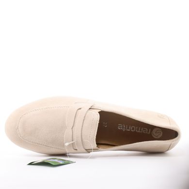 Фотография 5 женские туфли лоферы REMONTE (Rieker) D0K02-61 beige