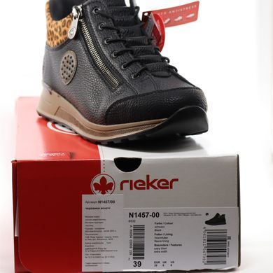 Фотография 9 Женские осенние ботинки RIEKER N1457-00 black