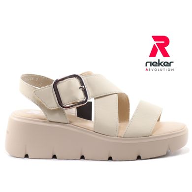 Фотографія 1 босоніжки на танкетці RIEKER W1550-60 beige