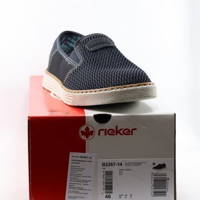 Фотография 7 Мужские туфли слипоны RIEKER B2267-14 blue