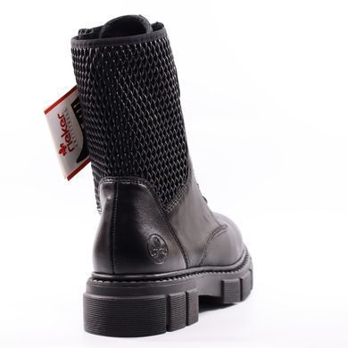Фотография 4 Полусапоги осенние женские RIEKER M3804-00 black