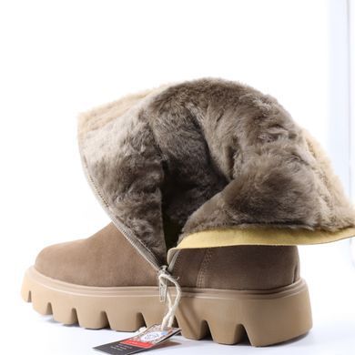 Фотография 5 Зимние женские полусапоги RIEKER W2072-64 beige
