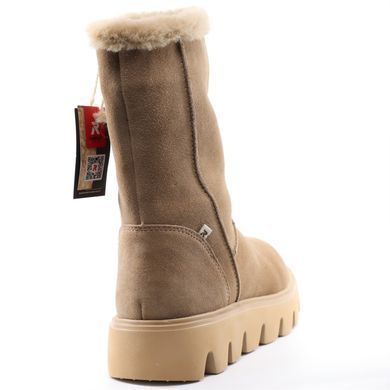 Фотография 6 Зимние женские полусапоги RIEKER W2072-64 beige