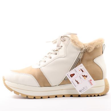 Фотография 3 Женские зимние ботинки RIEKER N4003-20 beige