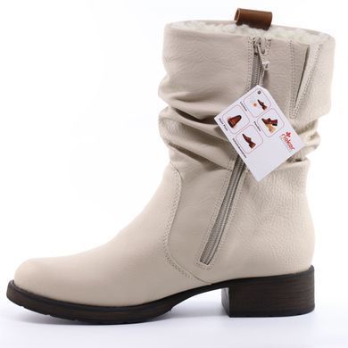 Фотография 3 Зимние женские полусапоги RIEKER Z9583-60 beige