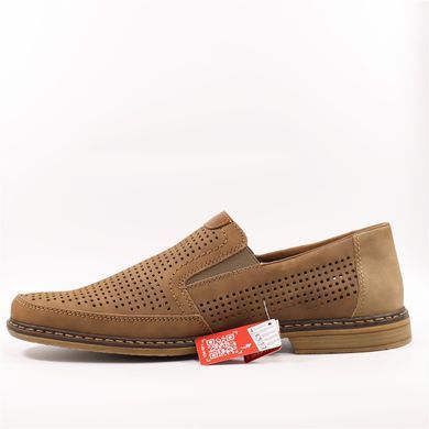 Фотография 3 Мужские летние туфли с перфорацией RIEKER 13459-25 brown