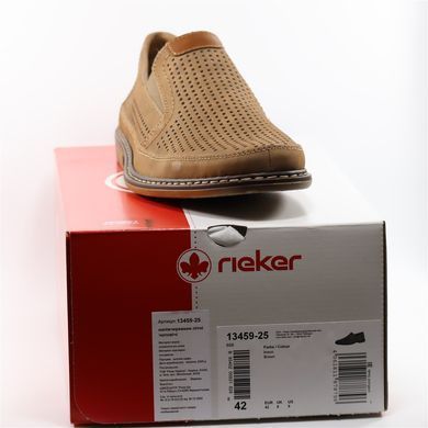Фотография 7 Мужские летние туфли с перфорацией RIEKER 13459-25 brown