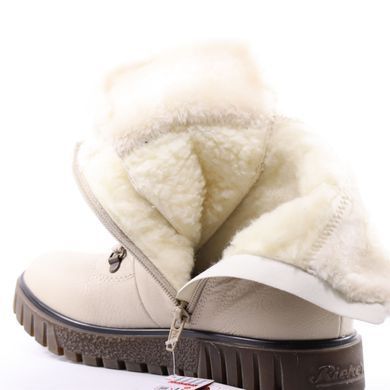 Фотографія 4 Жіночі зимові черевики RIEKER Y3424-60 beige