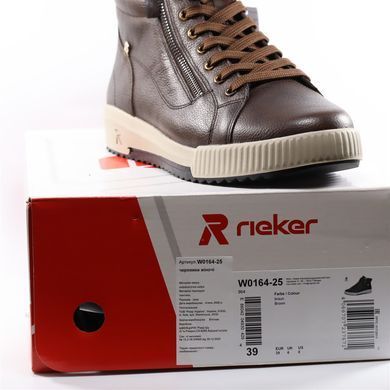 Фотография 9 Женские осенние ботинки RIEKER W0164-25 brown