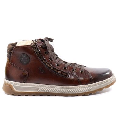 Фотография 1 зимние мужские ботинки RIEKER 37021-25 brown