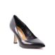 жіночі туфлі на середньому підборі BRAVO MODA 0059 czarna skora фото 2 mini